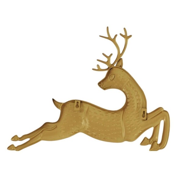 Metallic Leaping Deer Christmas Wall Décor Gold - Wondershop - Picture 9 of 9